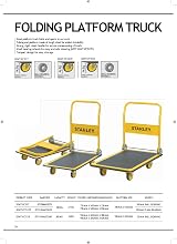 Stanley PC527 Platform Truck 150kg Heavy-Duty Steel with 4 Wheels view 5