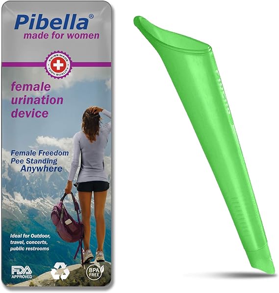 PIBELLA Travel Female Urination Device + Germ Resistant Portable Urinals for Women, Camping