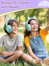 Dr.meter Kids Ear Defenders 32dB 2 Pack Blue Adjustable Headband UKCA view 6