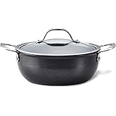 Anolon X Hybrid Nonstick Casserole Pan with Lid, Dark Gray