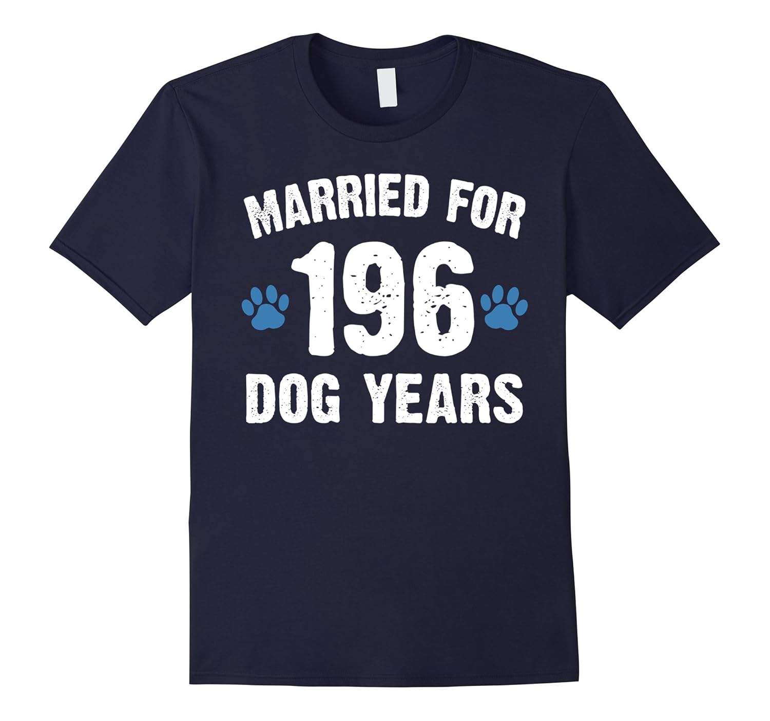 Married For 196 Dog Years 28th Wedding Anniversary T-Shirts-Art