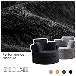 Chair and A Half with Ottoman, 360° Swivel Chair
