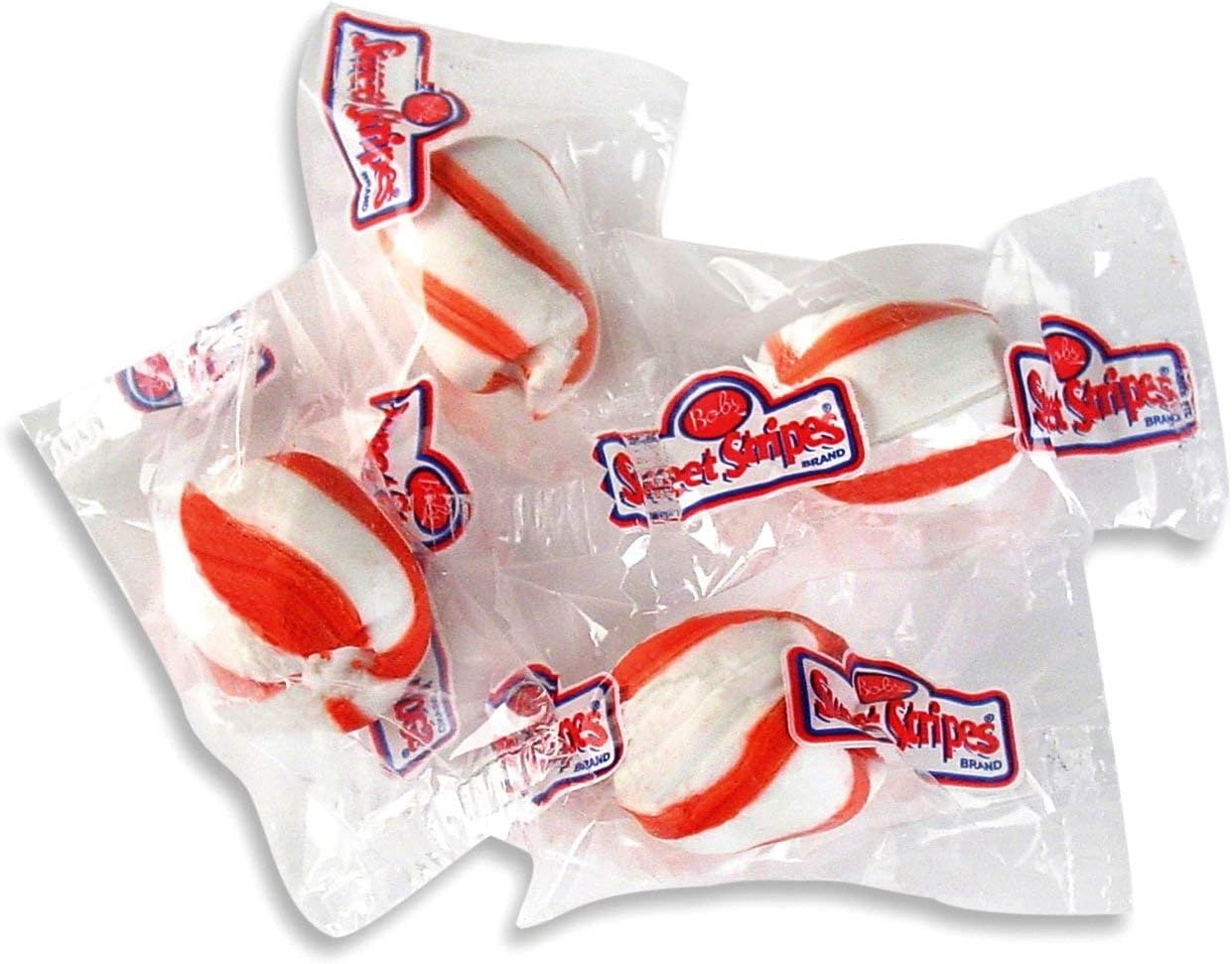 Bob's Sweet Stripes Soft Peppermint Candy, 3 Pound Bulk Bag (4 Pack)