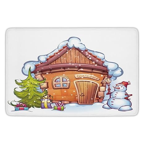 Amazon Com Bathroom Bath Rug Kitchen Floor Mat Carpet Christmas