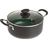 Gibson Home Eco-Friendly Hummington Forged Aluminum Non-Stick Ceramic Cookware with Soft Touch Bakelite Handle, 5-Quart Dutch