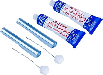 Amazon Com Atie Vinyl Liner Pool Patch Adhesive Glue Repair Kit For Inflatable Pool Pool Toys And Pool Floats Work Under Water 2 Pack Garden Outdoor