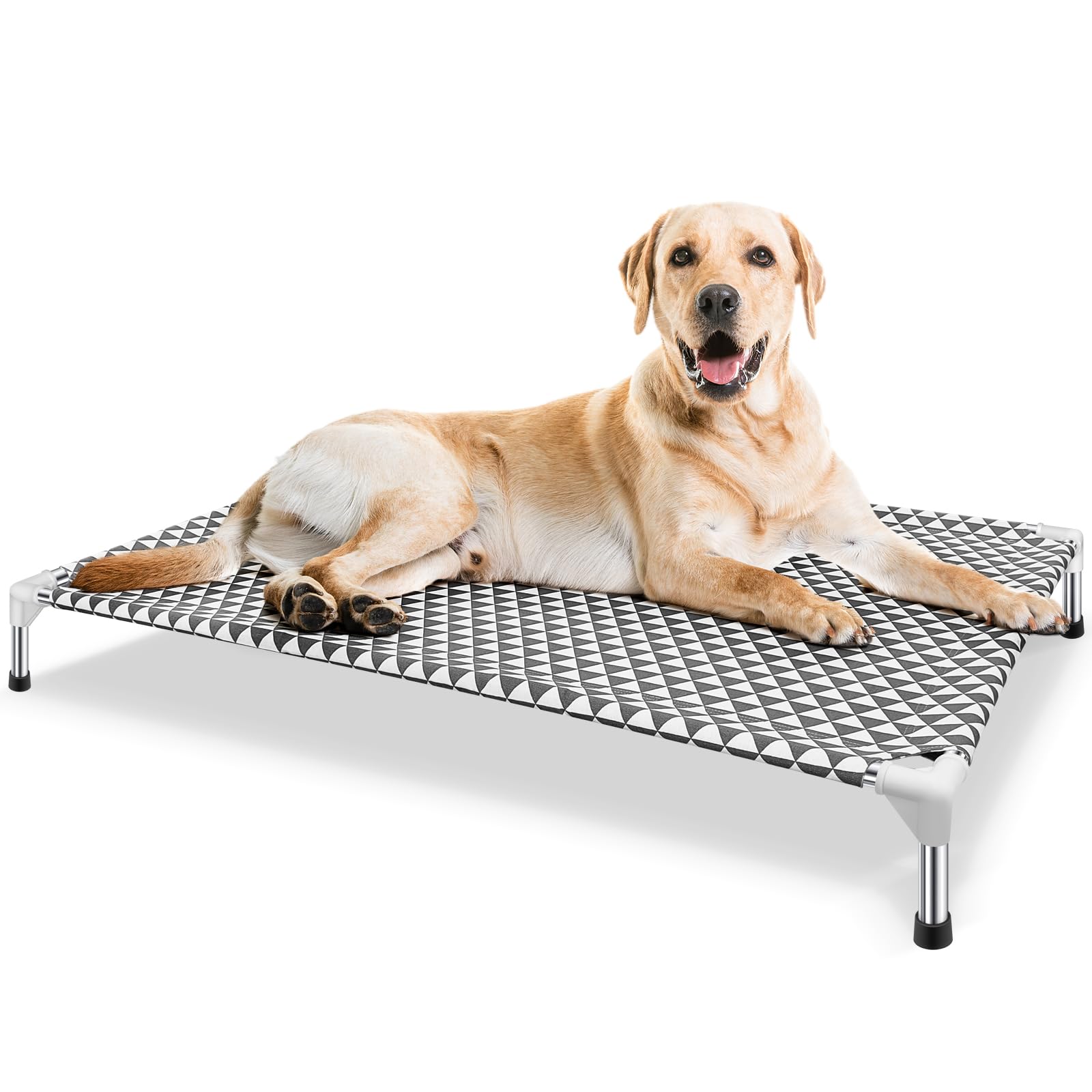 Picture of Elevated Outdoor Dog Bed - Updated Raised Pet Cot with Cooling, Fits up ...
