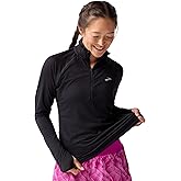 Brooks Women’s Dash 1/2 Zip 3.0, Long Sleeve Running Top, UPF 50+ Sun Protection, Soft Sweat-Wicking Fabric & Watch Window