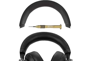 Geekria Protein Leather Headband Pad Compatible with Microsoft Xbox Wireless/Wired, Xbox Stereo 20th Anniversary Special Edition Headphones, Replacement Band Repair Part (Black)