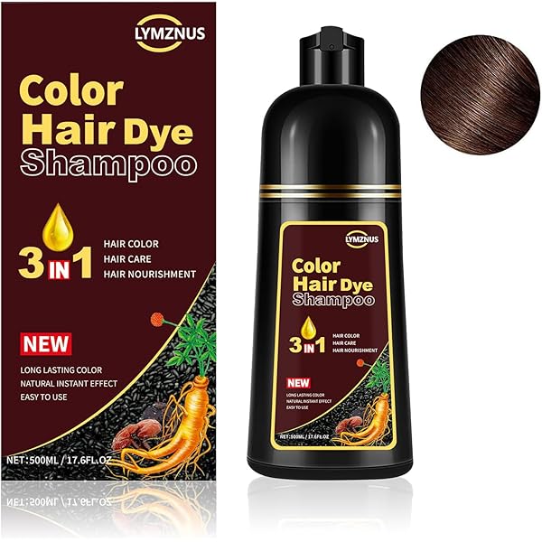 Amazon.com : RILSIC Brown Hair Dye Shampoo 3 IN 1, Instant