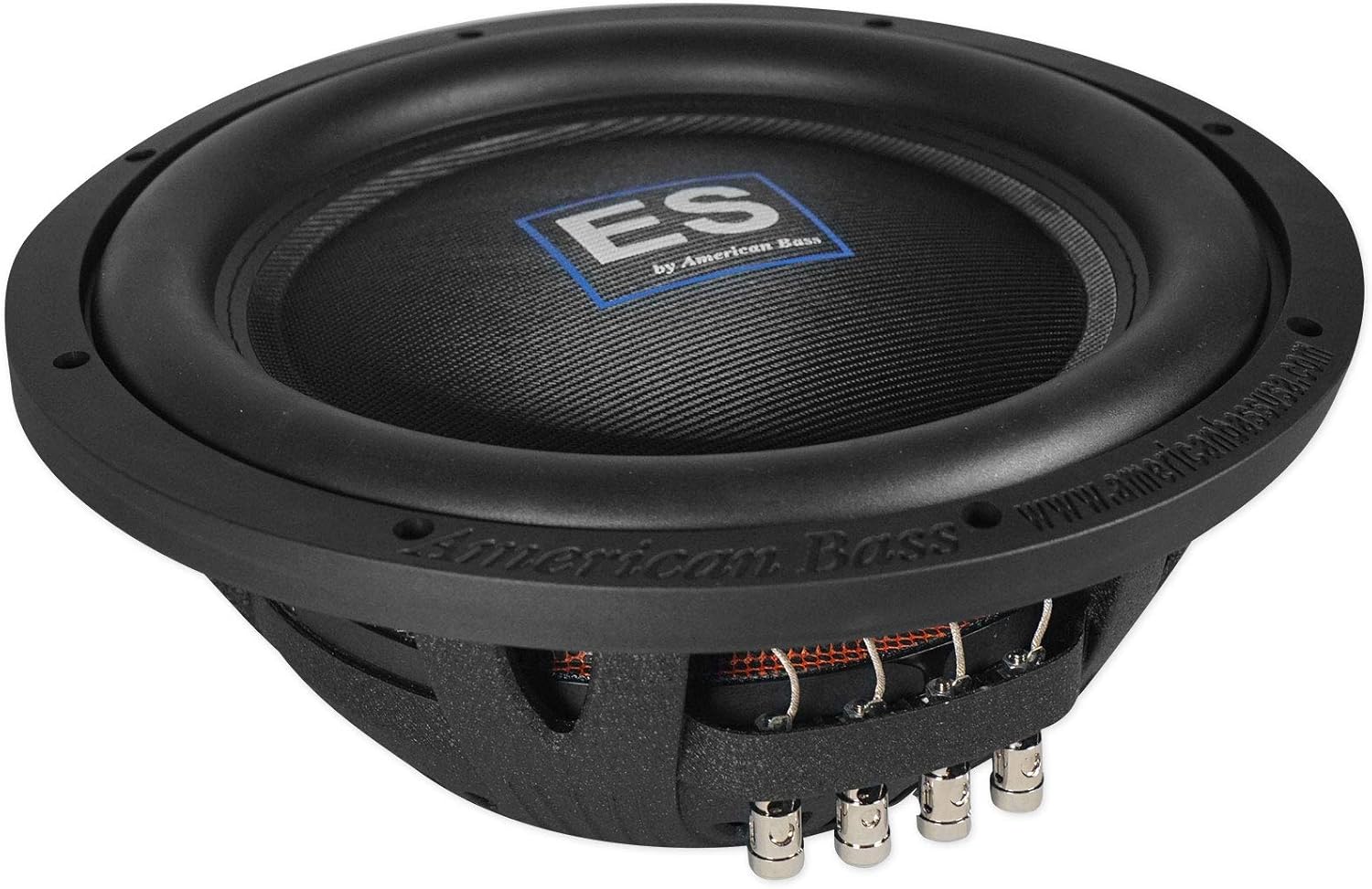 2 American Bass ES 1244 12 1000w Shallow Slim Car Subwoofers 4Ohm Subs