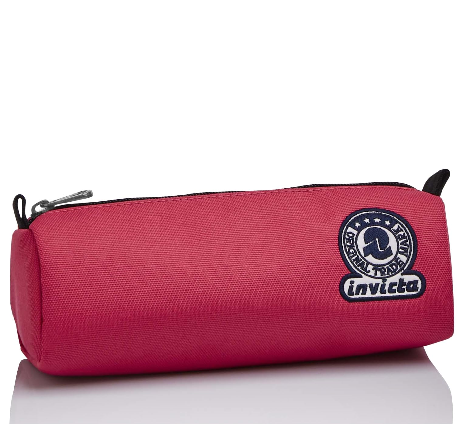 Invicta Pencil case - SOLID RECYCLED § Pen Bag, Box for Stationery, Pen Pouch, Perfect for School Supplies, for Teen, Girls&Boys, Italian Design, pink