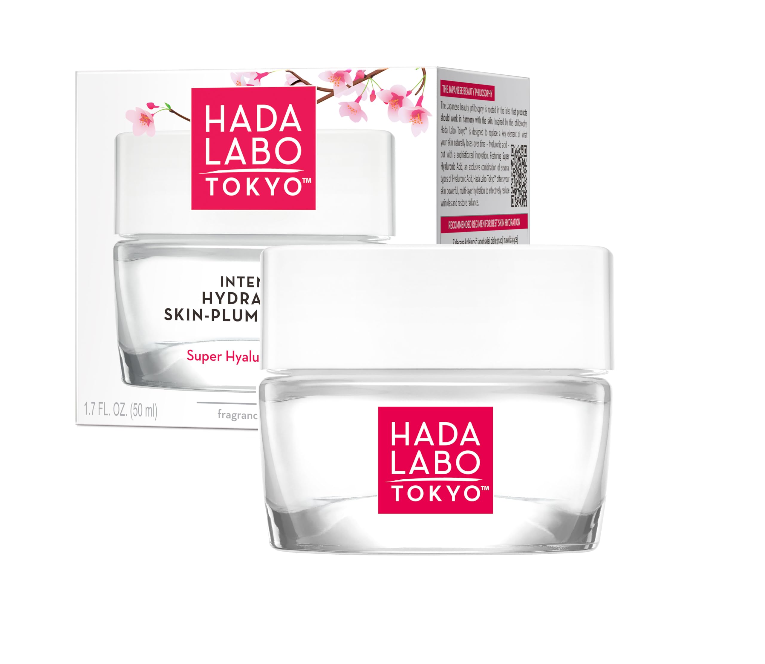 Hada Labo Tokyo - Intense Hydrating Skin-Plumping Gel Day & Night, with Super Hyaluronic Acid, for Age 18-39, 50 ml Jar (Pack of 1)