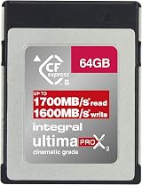 Integral 64GB CFexpress Type B 2.0 Memory Card 1700MB/s Read 1600MB/s Write view 2