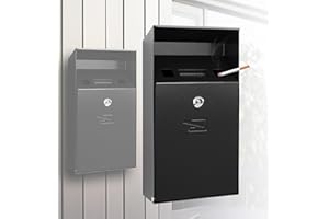 Wall Mounted Cigarette Bin,Cigarette Butt Container.Ashtray,Cigarette Butt Can,Outdoor Commercial Smoking Receptacles,Cigaret