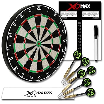 Michael van Gerwen Dart Starter-Set - Dartboard - Dartscheibe - Dart Starter-Set inkl. 6 Flights MVG schwarz