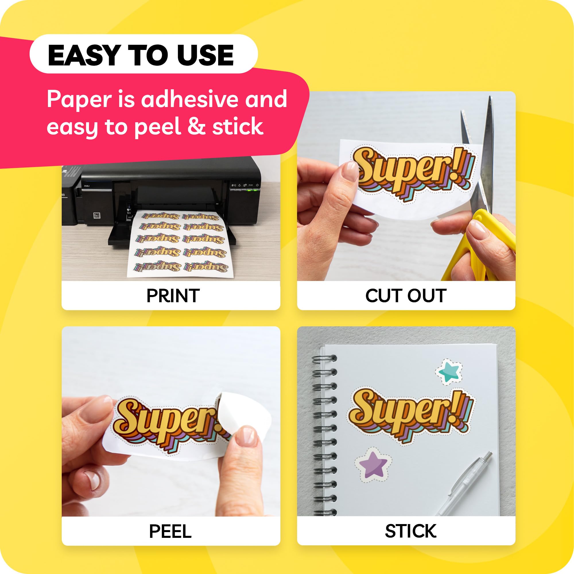 Mua Sticker Paper for Inkjet Printer Sticker Paper Vinyl Sticker
