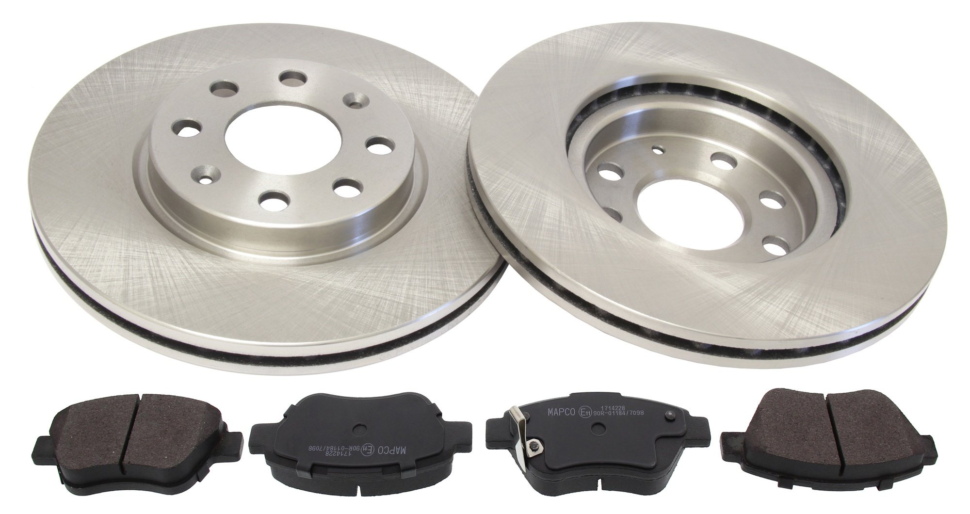 Mapco 47711 Brake Set Brake Discs + Brake Pads Front Vented