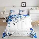 Maple Leaves Bedding Set Twin, Romantic Fall Leaf