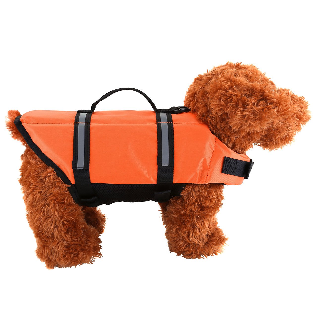 CozyCabin Dog Life Jacket,Size Adjustable Dog Lifesaver Safety Reflective Vest Pet Life Preserver(S)