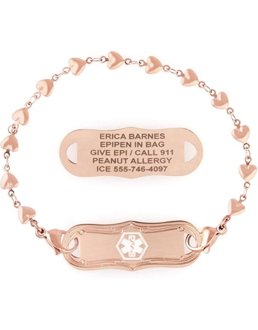 Amazon.com: Lauren's Hope - Stainless Steel Mini Heart Chain