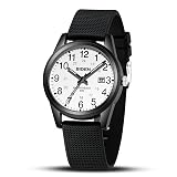 LN LENQIN Mens Watches Analog Quartz Sports Unisex Watch 30M Waterproof Nurse Watches for Men Women Nurse Medical Professionals-Military Time with Second Hand Glowing Easy to Read Dial Wrist Watch…