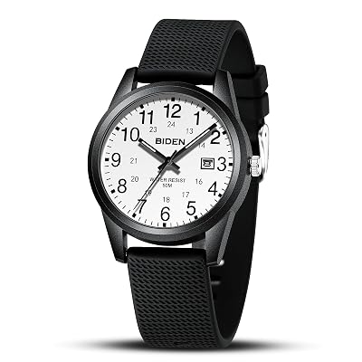 LN LENQIN Mens Watches Analog Quartz Sports Unisex Watch 30M Waterproof Nurse Watches for Men Women Nurse Medical Professionals-Military Time with Second Hand Glowing Easy to Read Dial Wrist Watch…