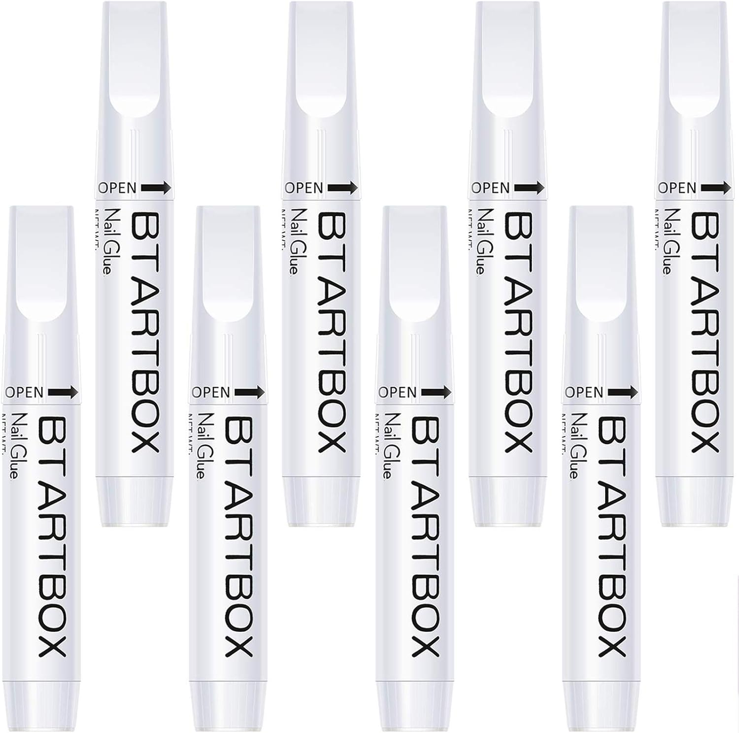 Nail Glue For Acrylic Nails Nail Glue For Press On Nails 8 Pcs Btartbox Adhesive Super Bond For Fake Nails Tips Long Lasting 0 07 Oz Amazon Ca Industrial Scientific