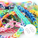 Gunwon 240 Pieces S Clips Loom Bands Clips Plastic Connectors Transparent White view 5