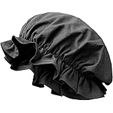 KUOIN Medieval Renaissance Hat Women Victorian Bonnet for Colonial Cosplay Costume Accessories Headwear