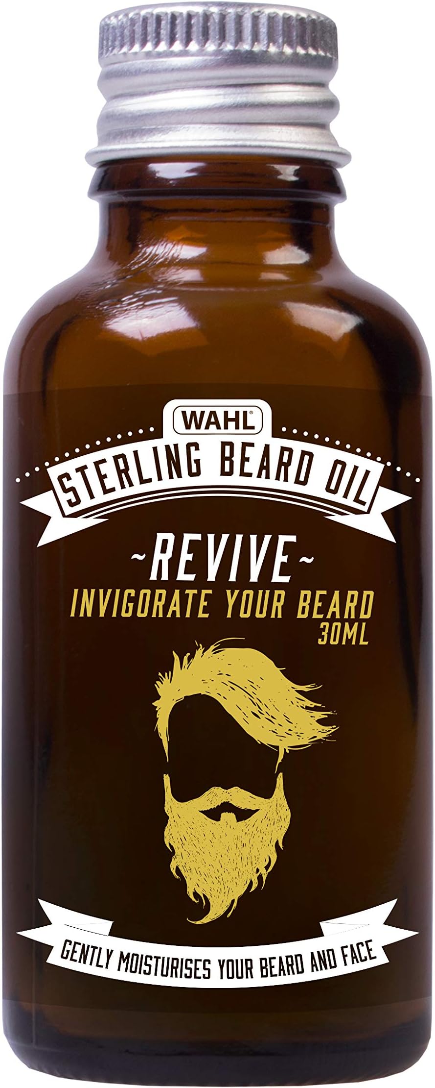 WAHLRevive Beard Oil, Beard Softener to Nourish Skin and Hair, Moisturiser to Stop Beard Itch, Beard Moisturiser, Beard Care for Men, Smooth and Soft Facial Hair, Hydrate and Condition