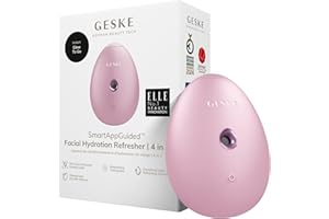GESKE SmartAppGuided™ Facial Hydration Refresher | 4 in 1 | Water Atomizer | Moisturizing Spray Machine | Face Mister | Humid