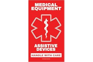 CPAP MEDICAL LUGGAGE TAG Assistive Devices Medical Equipment Luggage Tag - Handle with Care, DOT and ACAA regulations (LUG-AD-326) Quantity (2)