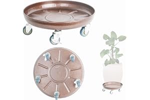 AYALIGHT 3 Pack Metal Heavy Duty Plant Caddy With Wheels 16 Inch, Round Plant Caddy Suitable For Outdoor and Indoor Mobile Flower Pots, Don't Worry About This Metal Product Getting Deformed or Damaged.