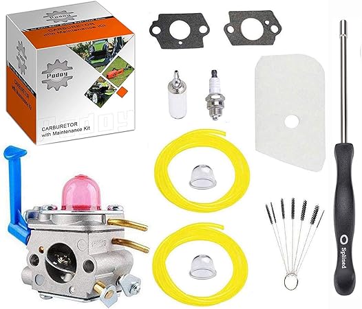 Podoy 128cd Carburetor For Compatible With Husqvarna Trimmer String Parts Zama 128ld Tune Up Kit 530150253 Air Filter Fuel Line With Adjustment Clean