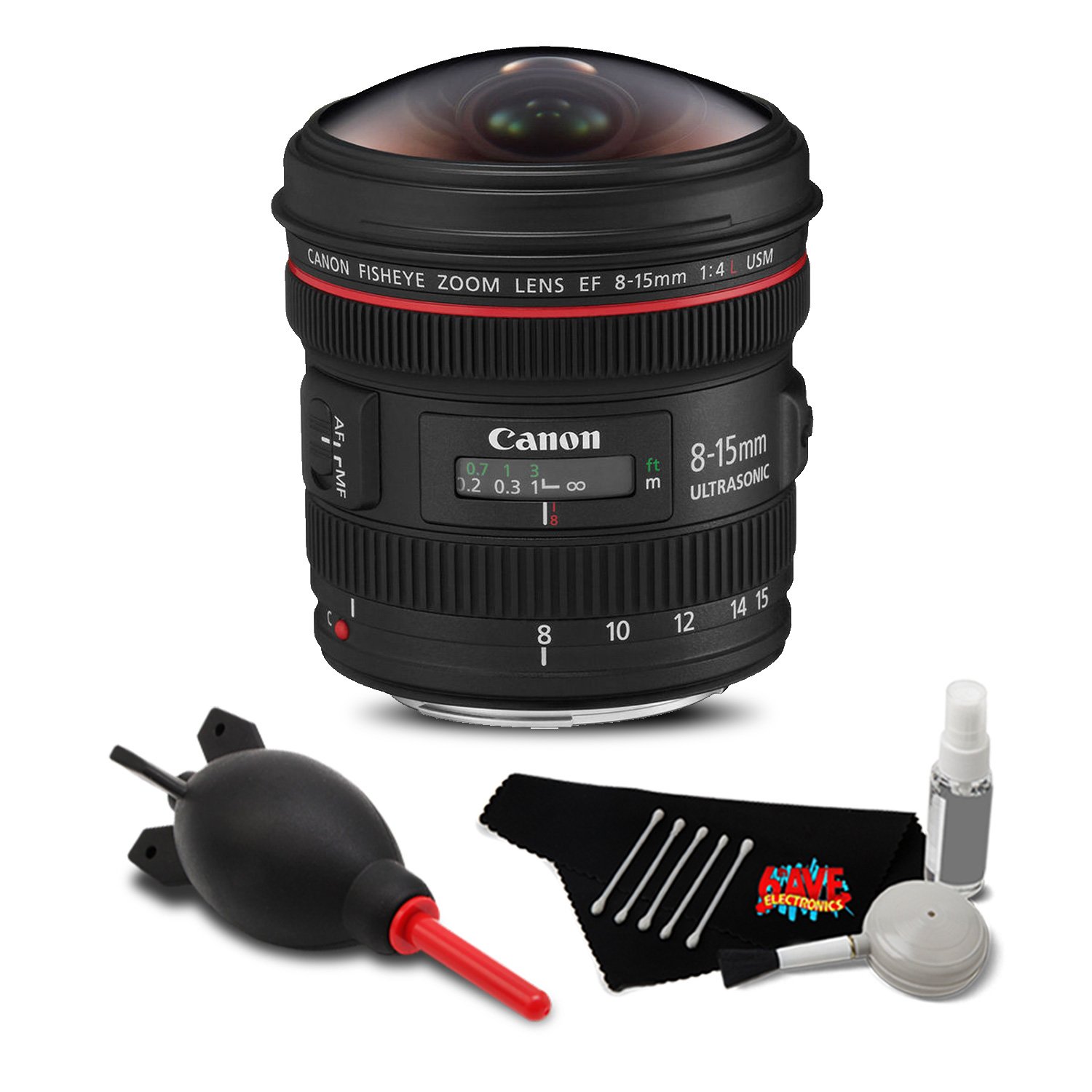 Canon EF 8-15mm f/4L Fisheye USM Lens Accessory Bundle