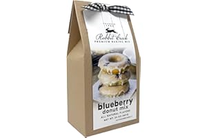 Rabbit Creek Blueberry Donuts Mix – With Glaze Included – Baked Donuts, Not Fried – Donut Baking Mix