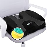 Lifoyo Seat Cushion for Office Chair - Gel Memory Foam Car Seat Cushion - Coccyx Cushion for Tailbone, Sciatica, Back Pain Re