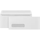 500#9 Single Window Security Envelopes, Thick Gummed Seal, Designed for Secure Mailing of Payroll Checks, QuickBooks Invoices, Return Mail, and Business Statements - 3 7/8 x 8 7/8
