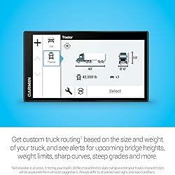Garmin dezl OTR610, Large, Easy-to-Read 6" GPS