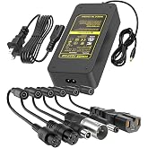 ETL Certified 48V Electric Bike Charger, 54.6V 2A Fast Charger for 13S Lithium Battery, Universal 7-in-1 Charger Replacement, Compatible with Razor Gotrax Jetson Ninebot Ebike Hoverboard &amp; Scooter