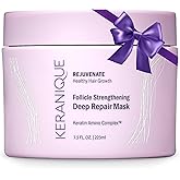 Keranique Hair Mask: Deep Repair & Hydration for Dry, Damaged Hair - Keratin Protein Boost for Fine Strands - Intense Moisturizer for Women