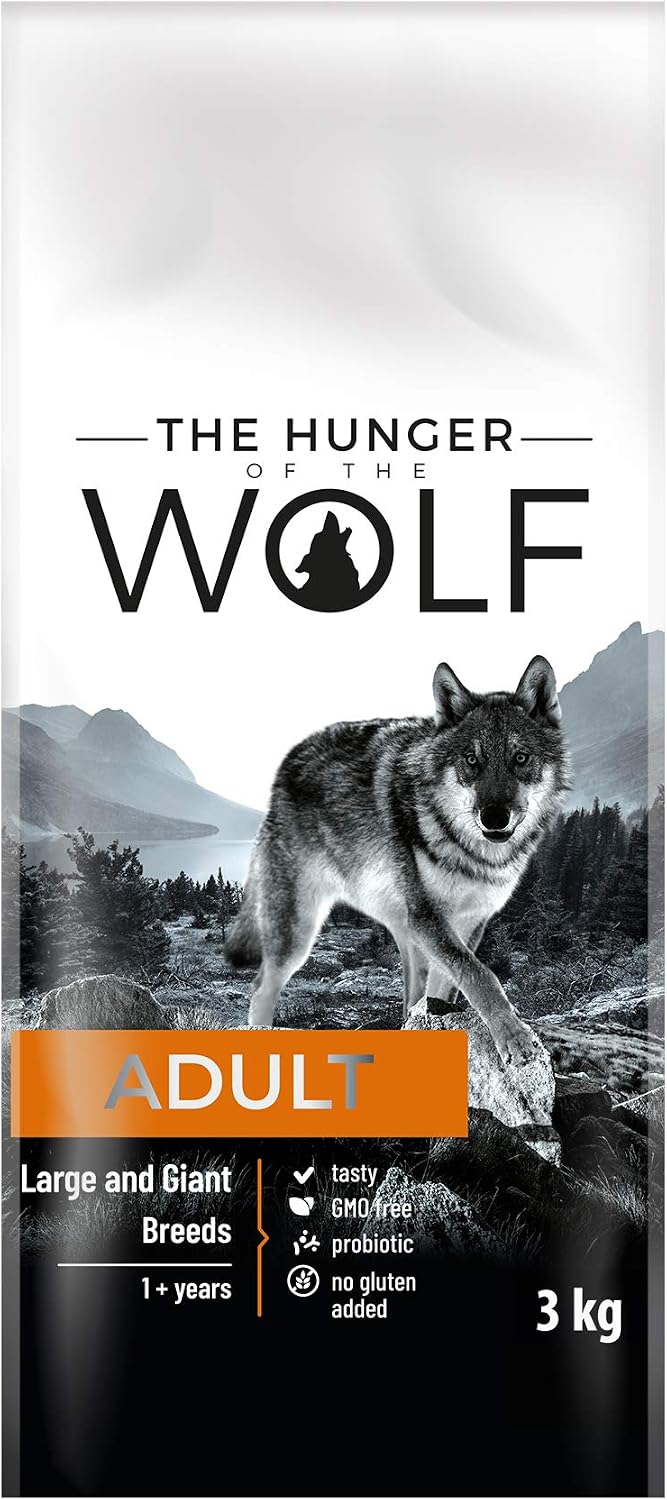 The Hunger of the Wolf Dry Dog Food - for Large or Giant Breeds Formula Good for Joint Health with Chicken Adult - 3kg - Image 3