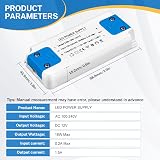 Caldarax LED Transformer 18W 12V DC Power Supply Driver 100-240V AC view 2