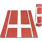 Softball Pitching Mat, 10' X 3' Baseball Hitting Mat, Anti-Slip Anti-Fade Pitch Practice Mat, Softball Pitching Mound for Outdoor/Indoor