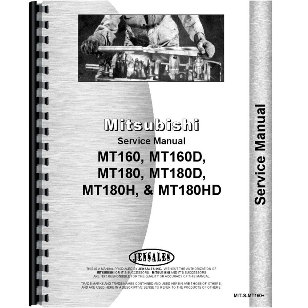 Amazon.com: Service Manual For Mitsubishi MT180 Tractor (2 Wheel Drive  Compact Tractor): Industrial & Scientific