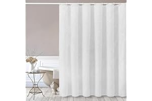 APROPHIC 3D Pattern Christmas Snowflake Shower Curtain for Bathroom Decor，Xmas White Fabric Shower Curtain Set，Waterproof，Washable，Heavy Duty，Cloth Shower Curtains with Hooks for Stall Tub，72x72