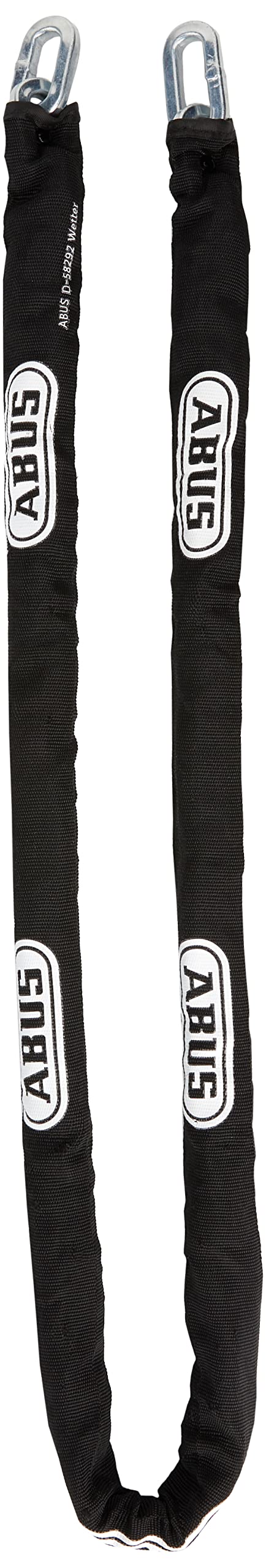 ABUS 8KS chain - 8 mm thick steel chain for securing bicycles, chairs in the catering trade, machines and more - with textile sheath - can be combined with a padlock, for example - 140 cm long