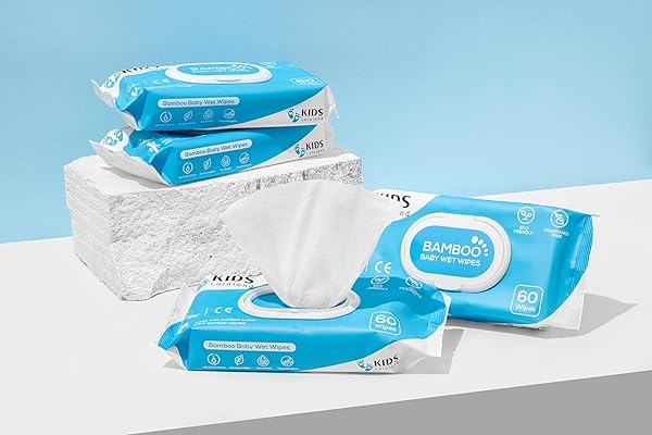 KIDS LALALAND BABY WET WIPES, BAMBOO VISCOSE, ECO-FRIENDLY, UNSCENTED FOR SENSITIVE NEWBORN SKIN, HYPOALLERGENIC, PERFECT FOR TRAVEL, 240 COUNT