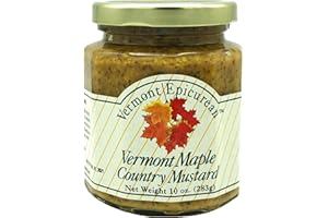 Vermont Epicurean Maple Country Mustard - 10 Ounce (2 Pack)